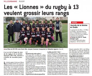 Les Lionnes du Rugby à XIII